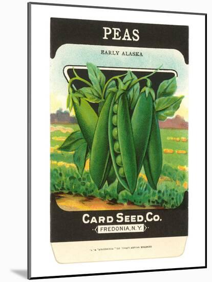 Pea Seed Packet-null-Mounted Art Print