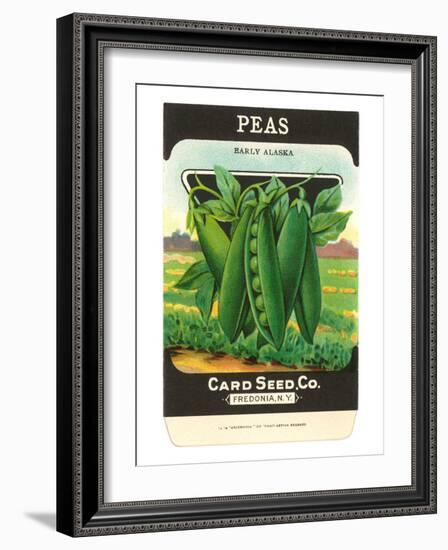Pea Seed Packet-null-Framed Art Print