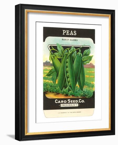 Pea Seed Packet-null-Framed Art Print