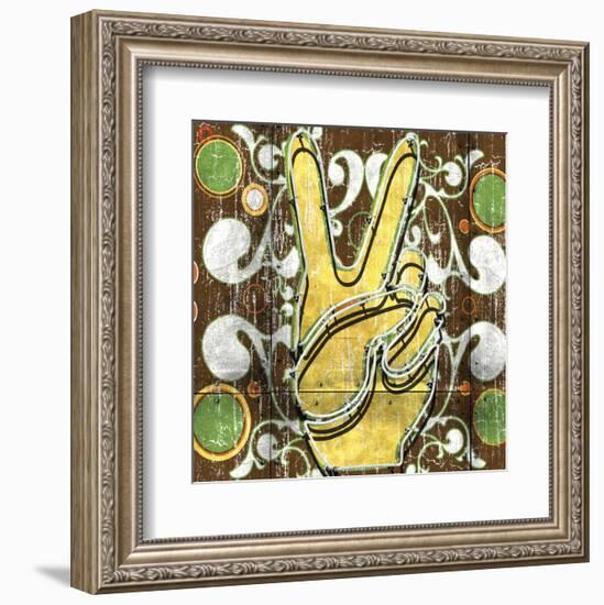 Peace 1 (hand)-Anthony & Nancci Ross-Framed Art Print