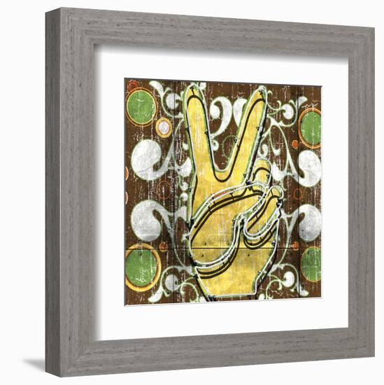 Peace 1 (hand)-Anthony & Nancci Ross-Framed Art Print