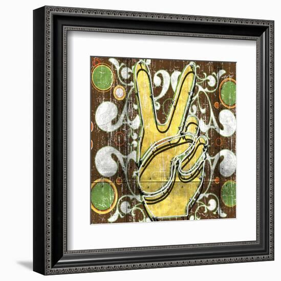 Peace 1 (hand)-Anthony & Nancci Ross-Framed Art Print