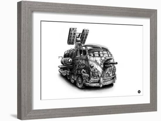 Peace and Love-Pez-Framed Premium Giclee Print