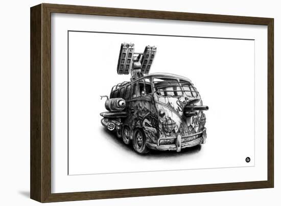 Peace and Love-Pez-Framed Premium Giclee Print