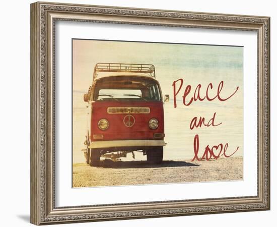 Peace and Love-Gail Peck-Framed Art Print