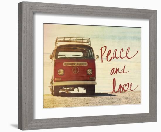 Peace and Love-Gail Peck-Framed Art Print