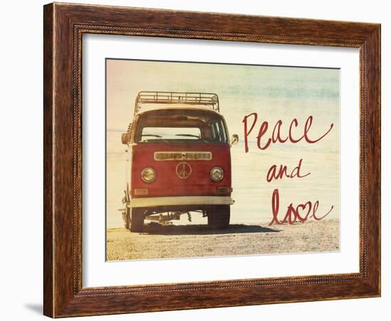 Peace and Love-Gail Peck-Framed Art Print