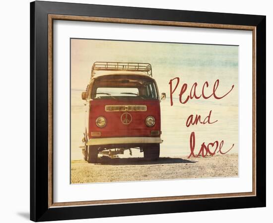 Peace and Love-Gail Peck-Framed Art Print