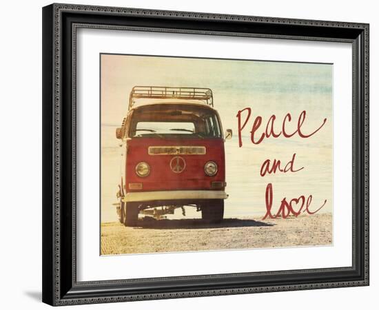 Peace and Love-Gail Peck-Framed Art Print