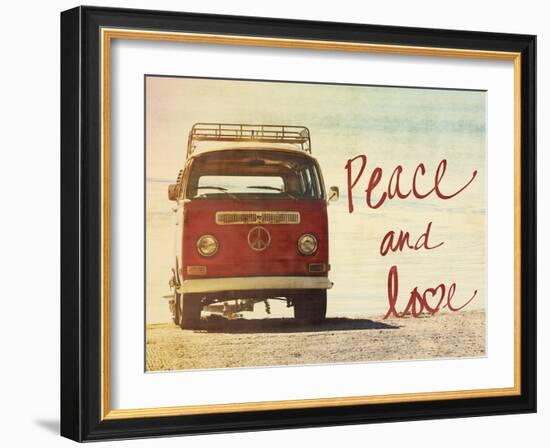 Peace and Love-Gail Peck-Framed Art Print