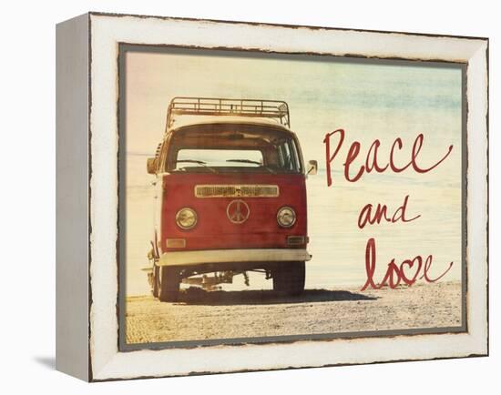 Peace and Love-Gail Peck-Framed Stretched Canvas