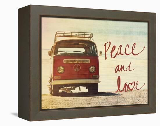 Peace and Love-Gail Peck-Framed Stretched Canvas