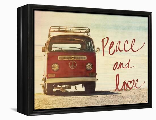 Peace and Love-Gail Peck-Framed Stretched Canvas