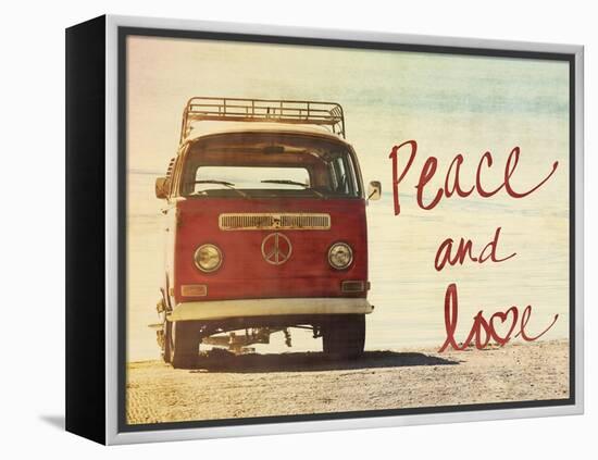 Peace and Love-Gail Peck-Framed Stretched Canvas