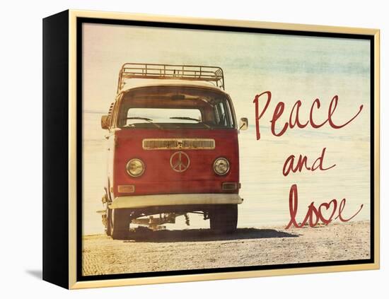 Peace and Love-Gail Peck-Framed Stretched Canvas