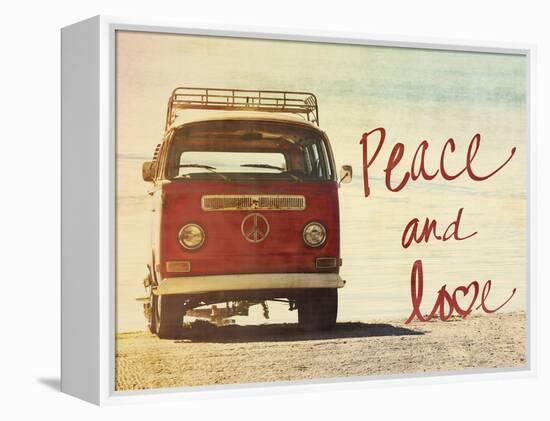 Peace and Love-Gail Peck-Framed Stretched Canvas