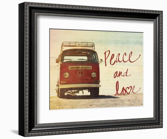 Peace and Love-Gail Peck-Framed Art Print