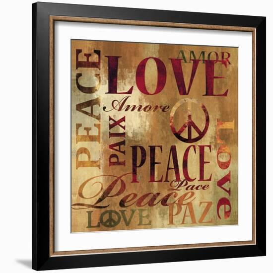 Peace and Love-Luke Wilson-Framed Art Print