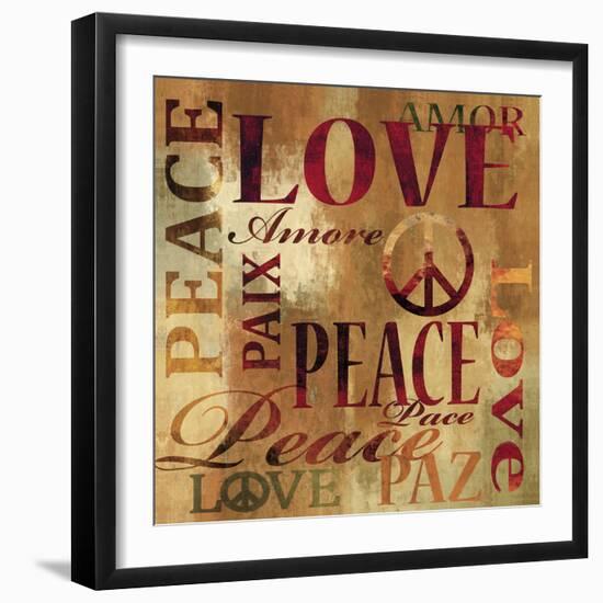 Peace and Love-Luke Wilson-Framed Art Print