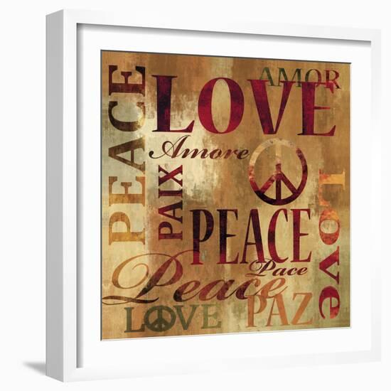 Peace and Love-Luke Wilson-Framed Art Print