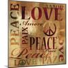 Peace and Love-Luke Wilson-Mounted Art Print