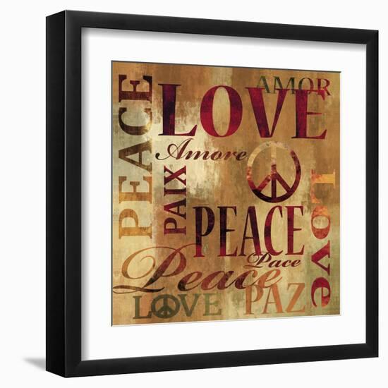 Peace and Love-Luke Wilson-Framed Art Print