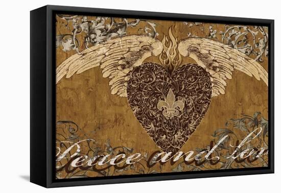 Peace and Love-Brandon Glover-Framed Stretched Canvas