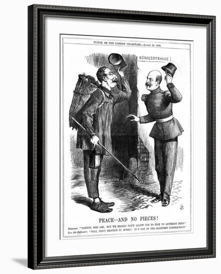 Peace - and No Pieces!, 1866-John Tenniel-Framed Giclee Print