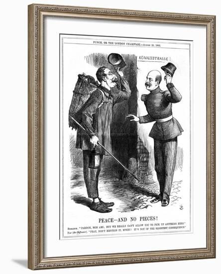 Peace - and No Pieces!, 1866-John Tenniel-Framed Giclee Print