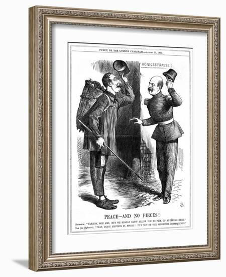 Peace - and No Pieces!, 1866-John Tenniel-Framed Giclee Print