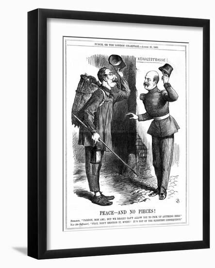 Peace - and No Pieces!, 1866-John Tenniel-Framed Giclee Print