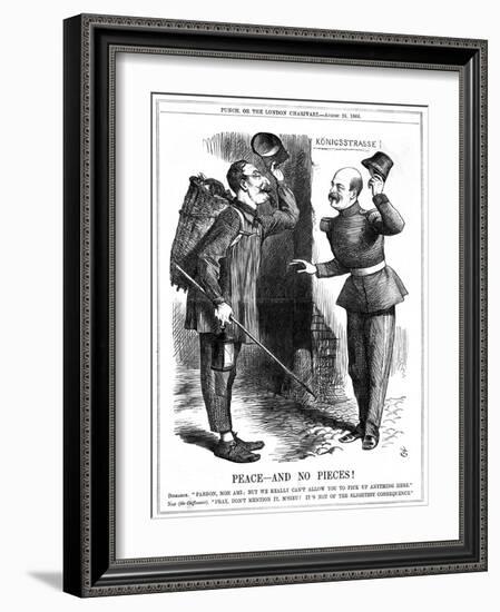 Peace - and No Pieces!, 1866-John Tenniel-Framed Giclee Print