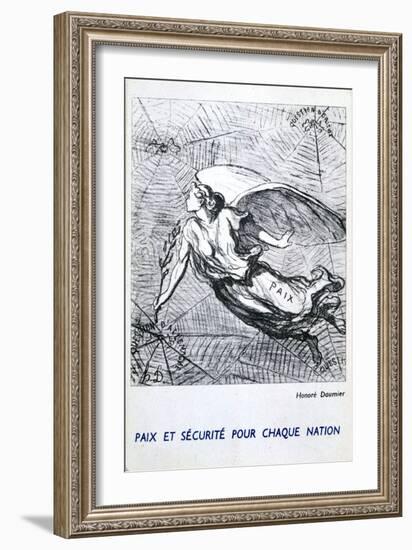 Peace and Security for Each Nation-Honoré Daumier-Framed Giclee Print