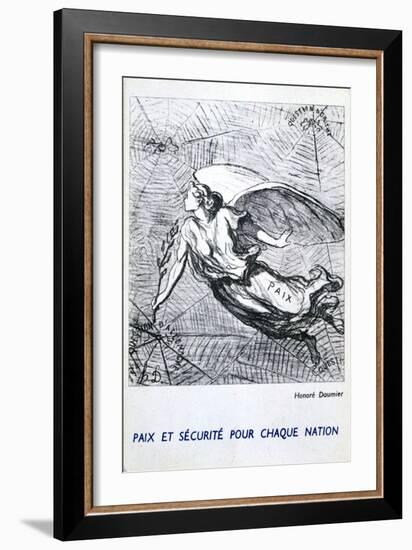 Peace and Security for Each Nation-Honoré Daumier-Framed Giclee Print