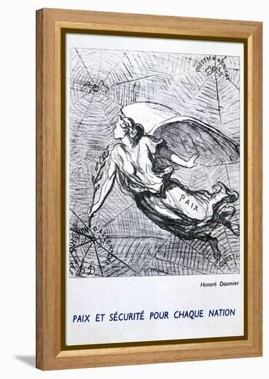 Peace and Security for Each Nation-Honoré Daumier-Framed Premier Image Canvas