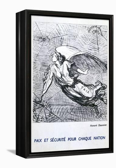 Peace and Security for Each Nation-Honoré Daumier-Framed Premier Image Canvas