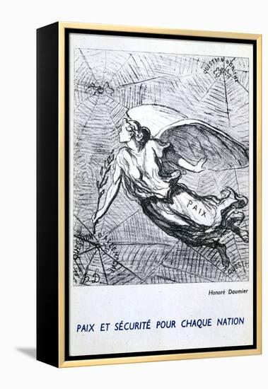 Peace and Security for Each Nation-Honoré Daumier-Framed Premier Image Canvas