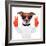 Peace And Victory Fingers Dog-Javier Brosch-Framed Photographic Print