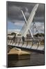 Peace Bridge, across the River Foyle, Derry (Londonderry), County Londonderry, Ulster, Northern Ire-Nigel Hicks-Mounted Photographic Print