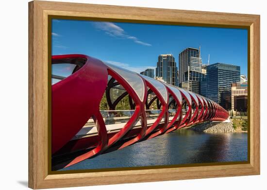 Peace Bridge, Calgary, Alberta, Canada-Stefano Politi Markovina-Framed Premier Image Canvas