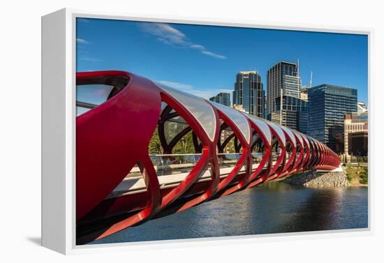 Peace Bridge, Calgary, Alberta, Canada-Stefano Politi Markovina-Framed Premier Image Canvas