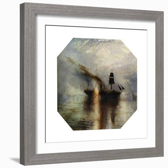 Peace, Burial at Sea of the Body of Sir David Wilkie, C1842-JMW Turner-Framed Giclee Print