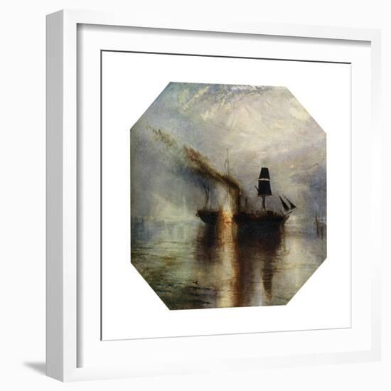 Peace, Burial at Sea of the Body of Sir David Wilkie, C1842-JMW Turner-Framed Giclee Print