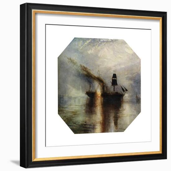 Peace, Burial at Sea of the Body of Sir David Wilkie, C1842-JMW Turner-Framed Giclee Print