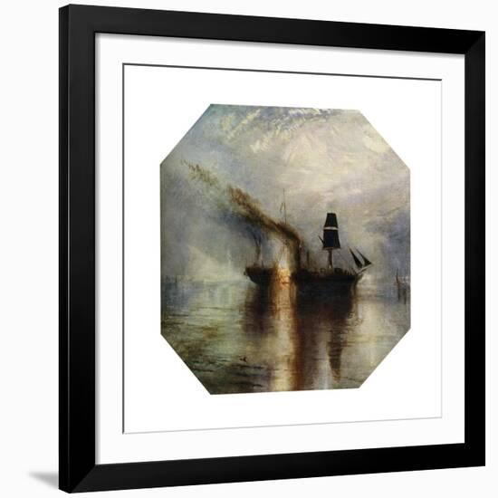 Peace, Burial at Sea of the Body of Sir David Wilkie, C1842-JMW Turner-Framed Giclee Print