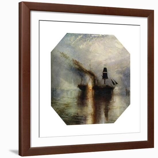 Peace, Burial at Sea of the Body of Sir David Wilkie, C1842-JMW Turner-Framed Giclee Print