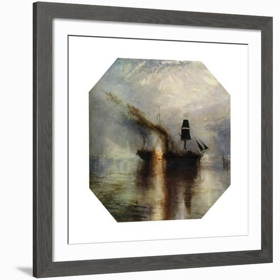 Peace, Burial at Sea of the Body of Sir David Wilkie, C1842-JMW Turner-Framed Giclee Print