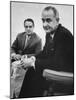 Peace Corp. Head Sargent R. Shriver Jr. and President Lyndon B. Johnson-John Dominis-Mounted Photographic Print