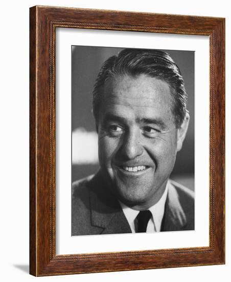 Peace Corp. Head, Sargent R. Shriver Jr-John Dominis-Framed Photographic Print