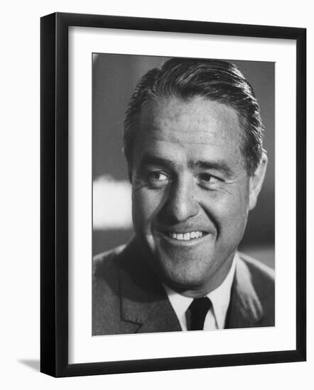 Peace Corp. Head, Sargent R. Shriver Jr-John Dominis-Framed Photographic Print